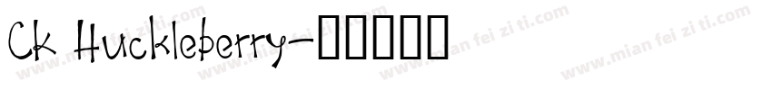 CK Huckleberry字体转换